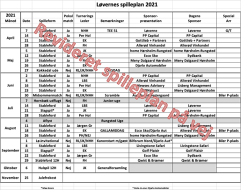 Spilleplan 2021 | Rungstedloever.dk